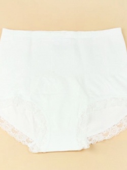 กางเกงในเอวสูงลดพุง (F) สีขาว