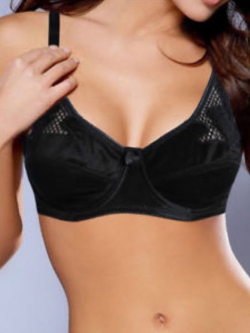 บรา push up สีดำ มีโครง ไม่เสริมฟองน้ำ / ตัว (ขนาด 34B)