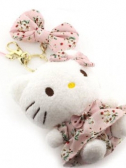 ตุ๊กตาห้อยมือถือคิตตี้ สีชมพู