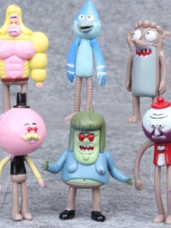 โมเดล Regular Show ชุด 6 ตัว ขนาด 2.25 นิ้ว
