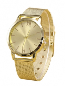 นาฬิกาข้อมือแฟชั่นสตรี สีทอง