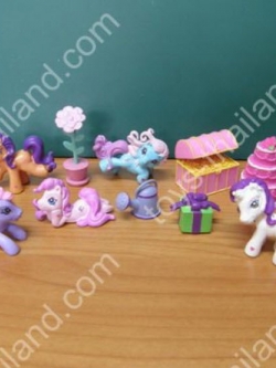 โมเดลจิ๋วม้าโพนี่ ชุด 12 ชิ้น