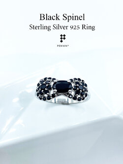 แหวนนิลรูปโบว์ แบบสวย น่ารัก ตัวเรือนเงินแท้ชุบทองคำขาว