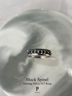 แหวนนิล Wheel of Fortune II เงินแท้ชุบทองคำขาว ช่วยปกป้องคุ้มครอง นำโชคลาภ