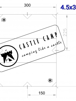 Castle Camp Cotton Tarp 4.5x3m.