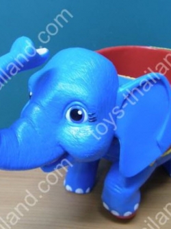 ชุดช้างรองแก้วสีฟ้า