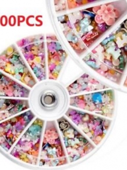 ตลับชุดแต่งเล็บ DIY 1,200 ชิ้น