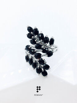 แหวนช่อมะกอก นิลแท้ เสริมดวง นำโชค นำชัยชนะ ประสบความสำเร็จสมหวัง