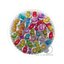 ลูกปัดอะคริลิค 8มม. ทรงกลมสอดไส้ คละสีใส (10 กรัม) SKU-12383