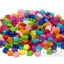 ลูกปัดอะคริลิค 8มม. ลายดอกไม้จิ๋ว คละสีสด (500 กรัม) SKU-07611