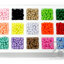 ลูกปัดพลาสติก 6มม. ลายเม็ดถั่ว สีสด (80 กรัม) SKU-16184