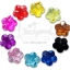 ลูกปัดอะคริลิค 19มม. ลายดอกไม้ ร้อยข้าง คละสีใส (500 กรัม) SKU-04641