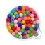 ลูกปัดกิโล ตราเสือ 6มม. สีผสม (1 กิโลกรัม) SKU-13750
