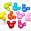 ลูกปัดอะคริลิค 25*45 มม. มิกกี้เม้าส์ร้อยทะลุ สีสด (100 กรัม) SKU-05190