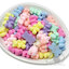 ลูกปัดเนื้อทราย 11*17มม. ลายหมีเยลลี่ สีพาสเทล คละสีขุ่น (80 กรัม) SKU-16569