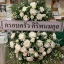 พวงหรีดดอกไม้สด