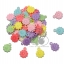 จี้อะคริลิค 15*18มม. ลายดอกไม้ สีหวาน (500 กรัม) SKU-07547