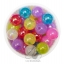 ลูกปัดพลาสติก เคลือบรุ้ง 12มม. (80 กรัม) SKU-07466
