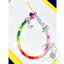 ลูกปัดพลาสติก 6มม. ลายเม็ดถั่ว สีสด (80 กรัม) SKU-16184