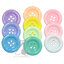 กระดุม ขอบกลม คละสีพาสเทล (144 ชิ้น) SKU-13399