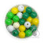 ลูกปัดกิโล ตราเสือ 10มม. สีผสม (1 กิโลกรัม) SKU-14921