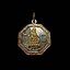 เหรียญพระโพธิสัตว์เจ้าแม่กวนอิมด้านหลังหลวงเตี่ยนิคมกิโลเมตรที่12จ.ระยองรุ่นแรกเนื้อสามกษัตริย์