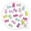 ลูกปัดพลาสติก เคลือบรุ้งAB 10*16มม. ลายหมีเยลลี่ คละสีรุ้งใส (500 กรัม) SKU-15584