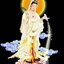 เหรียญพระโพธิสัตว์เจ้าแม่กวนอิมเนื้อกะไหล่ทองลงยาสีน้ำเงิน