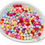 ลูกปัดอะคริลิค งานจีน 6มม. ทรงกลม คละสี (15 กรัม) SKU-16668
