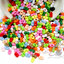 ลูกปัดพลาสติก 6มม. ลายเม็ดถั่ว สีสด (10 กรัม) SKU-16218