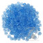 ลูกปัดอะคริลิค 8มม. ลายดอกไม้ สีฟ้า สีใส (15 กรัม) SKU-17388