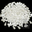 ลูกปัดมุกพลาสติก ทรงหยดน้ำ สีครีม (500 กรัม) SKU-15254