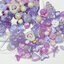 ลูกปัดอะคริลิค เคลือบรุ้ง คละลาย (High Quality) สีม่วง (100 กรัม) SKU-16625