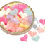 ลูกปัดอะคริลิค 20มม. ลายหัวใจแหลม คละสีเยลลี่หวาน (10 กรัม) SKU-15020