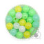 ลูกปัดกิโล ตราเสือ 10มม. สีผสม (1 กิโลกรัม) SKU-14921