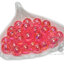 ลูกปัดพลาสติก เคลือบรุ้ง 12มม. สีโอรสรุ้งใส (500 กรัม) SKU-17125