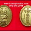เหรียญเจ้าพ่อเจ้าแม่ปากน้ำโพจ.นครสวรรค์ปี2557เนื้อกะไหล่ทอง