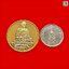 เหรียญพระยูไลTianTianBuddha Statue1993เกาะฮ่องกงเนื้อกะไหล่ทองขัดเงา
