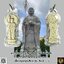 พระกษิติครรภมหาโพธิสัตว์(ตี่ฉั่งอ๊วงผ่อสัก)เนื้อผงพุทธคุณสีขาวรุ่น1ปีพ.ศ.2558อารามวัตรมหายานจ.นครปฐม