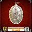 เหรียญพระโพธิสัตว์เจ้าแม่กวนอิมด้านหลังเจ้าแม่ทับทิมเนื้อกะไหล่เงิน