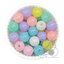 ลูกปัดกิโล ตราเสือ 10มม. สีผสม (1 กิโลกรัม) SKU-14921