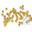ลูกปัดโรเดียม ร้อยทะลุ ทรงกลม สีทอง (10 กรัม) SKU-09870