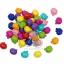 ลูกปัดอะคริลิค 13มม. ลายแอปเปิ้ล สีสด (500 กรัม) SKU-07605
