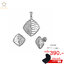 ต่างหูพร้อมจี้ ( เงิน ) = Earring with Pendant ( Silver )
