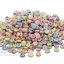 ลูกปัดแฟนซี 4*7มม. ตัวอักษรกลมแบน (100 กรัม) SKU-03171
