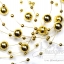 มุกเส้น 8มม. ลายมุกเจ้าสาว สีทอง (1 หลา) SKU-01844