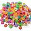 ฟีโม่ร้อยทะลุ เนื้อยาง 10มม. ทรงแบน คละสี (350 กรัม) SKU-15088