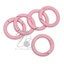 พวงกุญแจ เหล็กกลม 23มม. คละสีพาสเทล เนื้อด้าน (10 ชิ้น) SKU-16761