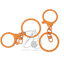 ชุดพวงกุญแจ ทรงแบน + ก้ามปู (6 ชิ้น) SKU-17446