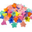 ลูกปัดอะคริลิค 17*12มม. ตัวครอบดอกไม้ ลายแตร คละสีเยลลี่ (80 กรัม) SKU-13065